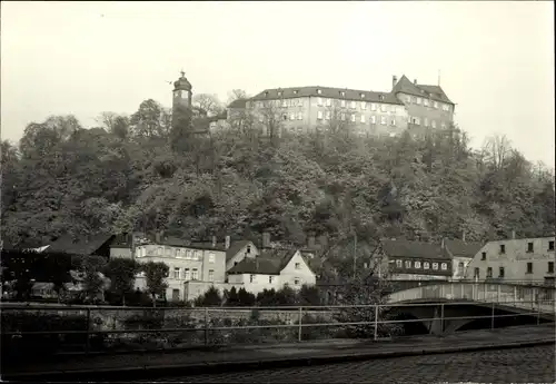 Foto Greiz im Vogtland, Blick zum Schloss, Brücke