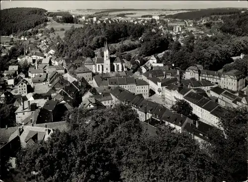 Ak Bad Lobenstein in Thüringen, Ortsansicht mit Kirche