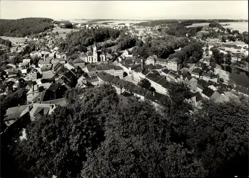 Ak Bad Lobenstein in Thüringen, Blick vom Alten Turm auf die Stadt