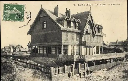 Ak Berck Plage Pas de Calais, Le Chateau de Rothschild