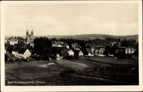 Ak Bad Klosterlausnitz in Thüringen, Ortschaft mit Landschaftsblick