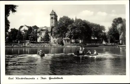 Ak Bad Klosterlausnitz in Thüringen, Gondelteich