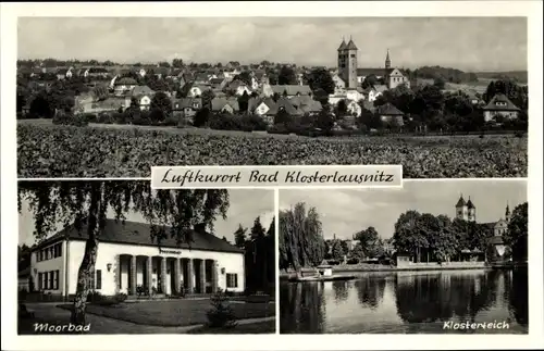 Ak Bad Klosterlausnitz, Moorbad, Klosterteich, Totale