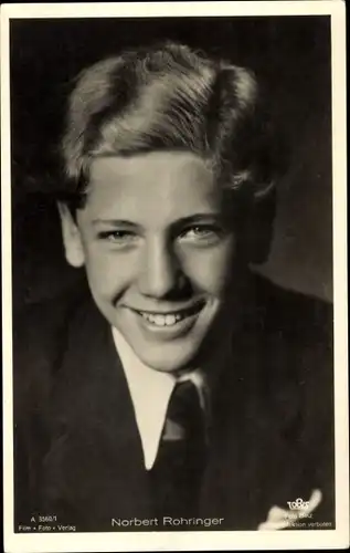 Ak Schauspieler Norbert Rohringer, Portrait
