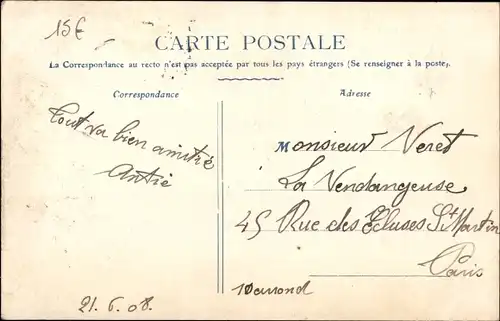 Ak Troyes Aube, Der städtische Zirkus