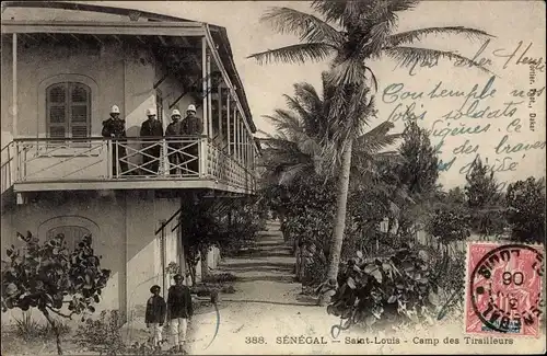Ak Saint Louis Senegal, Lager der Tirailleurs