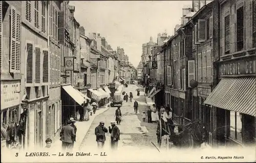 Ak Langres Haute Marne, Rue Diderot