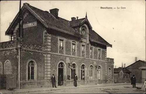 Ak Somme de Doullen, La Gare