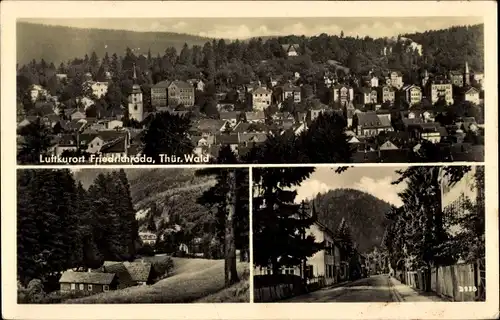 Ak Friedrichroda im Thüringer Wald, Panorama vom Ort