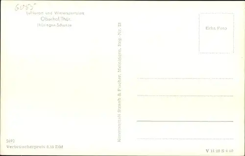 Ak Oberhof im Thüringer Wald, Thüringen-Schanze