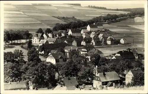 Ak Neudorf Sehmatal im Erzgebirge, Panorama vom Ort