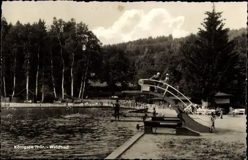 Ak Königsee in Thüringen, Waldbad