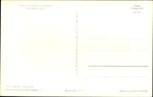 Ak Friedrichroda im Thüringer Wald, Heuberghaus