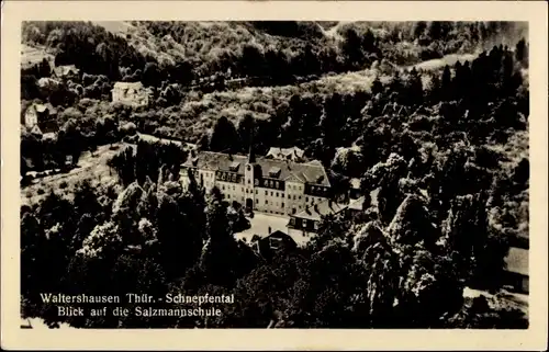 Ak Waltershausen in Thüringen, Salzmannschule, Schnepfental