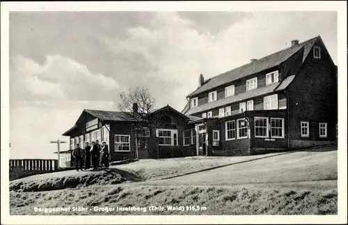 Ak Brotterode in Thüringen, Berggasthof Stöhr, Großer Inselsberg