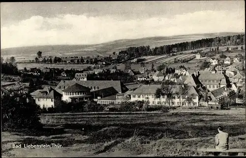 Ak Bad Liebenstein im Thüringer Wald, Panorama vom Ort