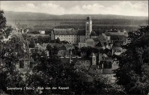 Ak Sonneberg in Thüringen, Blick von der Kappel