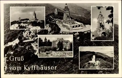 Ak Steinthaleben Kyffhäuserland in Thüringen, Kyffhäuser, Denkmal