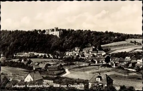 Ak Kranichfeld in Thüringen, Blick zum Oberschloss