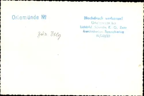 Ak Orlamünde Thüringen, Panorama