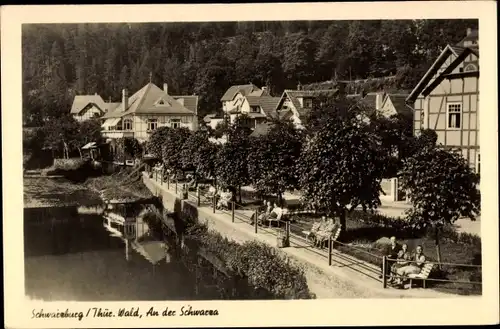 Ak Schwarzburg in Thüringen, An der Schwarza