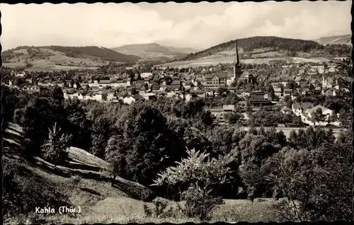 Ak Kahla Thüringen, Blick zum Ort, Panorama