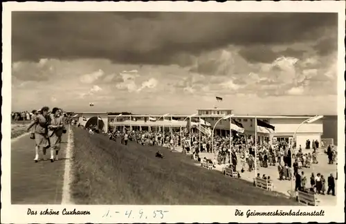 Ak Grimmershörn Nordseebad Cuxhaven, Promenade