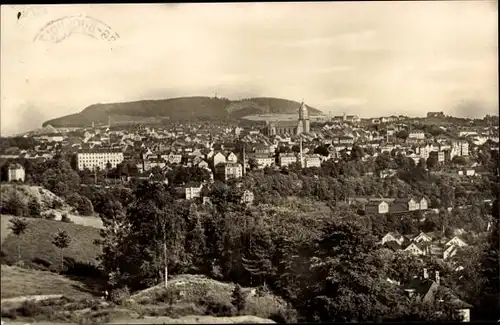 Ak Annaberg Buchholz Erzgebirge, Pöhlberg, Panorama vom Ort