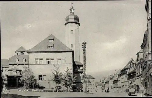 Ak Weida in Thüringen, Rathaus