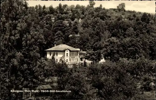 Ak Königsee in Thüringen, FDGB-Diät-Sanatorium