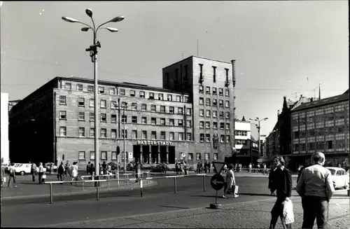 Ak Halle an der Saale, Rat der Stadt, Straßenpartie