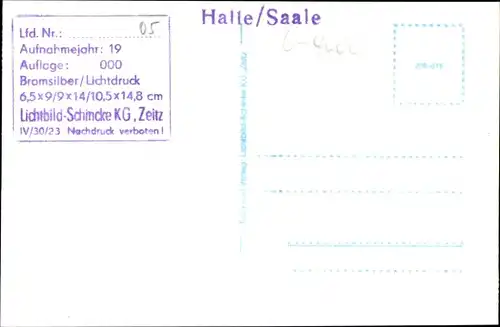 Ak Halle an der Saale, Rat der Stadt, Straßenpartie