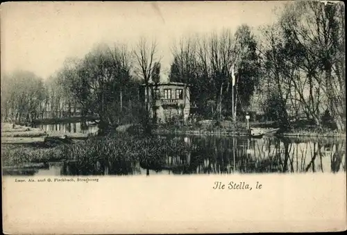 Ak Strasbourg Straßburg Elsass Bas Rhin, Ile Stella