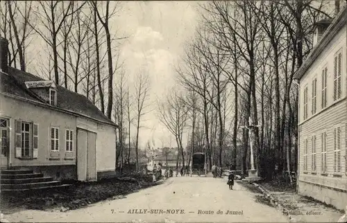 Ak Ailly sur Noye Somme, Route de Jumel