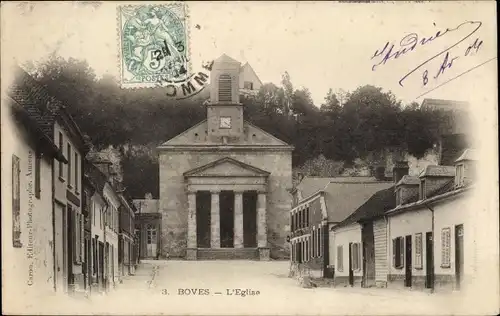 Ak Boves Somme, Kirche