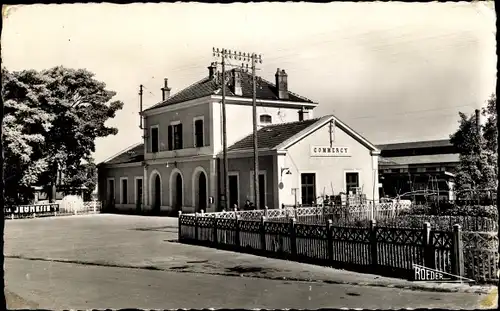 Ak Commercy Lothringen Meuse, Bahnhof