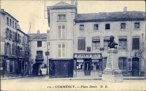 Ak Commercy Lothringen Meuse, Place Denis, Denkmal