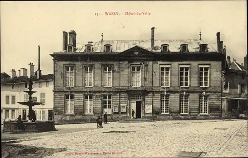 Ak Wassy Haute Marne, Hôtel-de-Ville