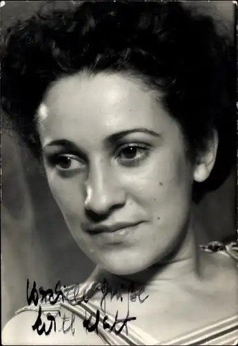 Foto Schauspielerin? Edith Klatt, Portrait, Autogramm