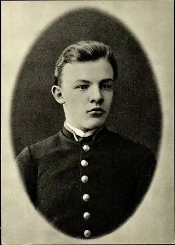 Ak Wladimir Iljitsch Lenin, Portrait, Jugendbildnis