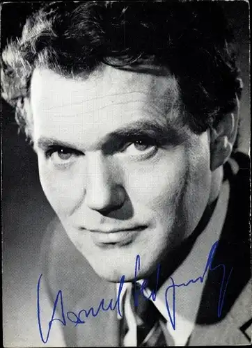 Ak Schauspieler Harald Leipnitz, Autogramm