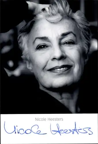 Ak Schauspielerin Nicole Heesters, Portrait, Autogramm