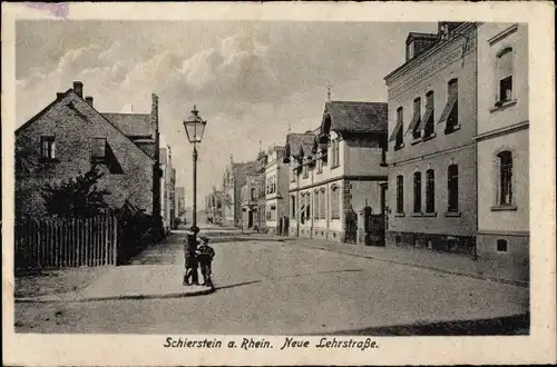 Ak Schierstein Wiesbaden in Hessen, Neue Lehrstraße