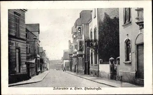 Ak Schierstein Wiesbaden in Hessen, Rheinstraße