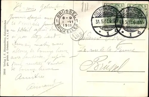 Ak Gelsenkirchen im Ruhrgebiet, Weststraße