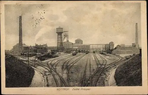 Ak Bottrop im Ruhrgebiet, Zeche Prosper