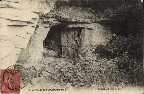 Ak Belleray Meuse, Grottes de la Falouse No. 5