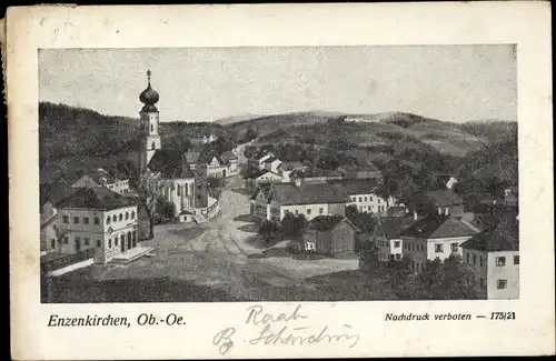 Ak Enzenkirchen Oberösterreich, Blick auf den Ort