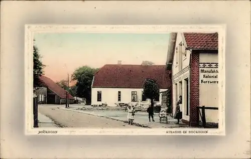 Ak Bockhorn in Oldenburg Friesland, Straße, Geschäftshaus