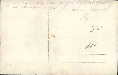 Foto Ak Deutsches Geschütz in Stellung, Winter 1917, 1. WK